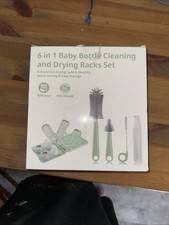 6-in-1 Baby Bottle Cleaning and Drying Racks Set