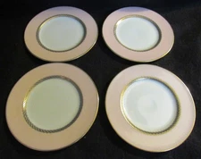 4 LENOX PINK CARIBBEE X444 BREAD PLATES IN MINT CONDITION