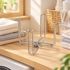 Foldable Garbagebag Holder Rack Sturdy for Kitchen, Bathroom