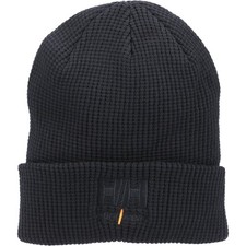 Helly Hansen Oxford Beanie Knitted Workwear Hat Logo Front Soft Black or Grey