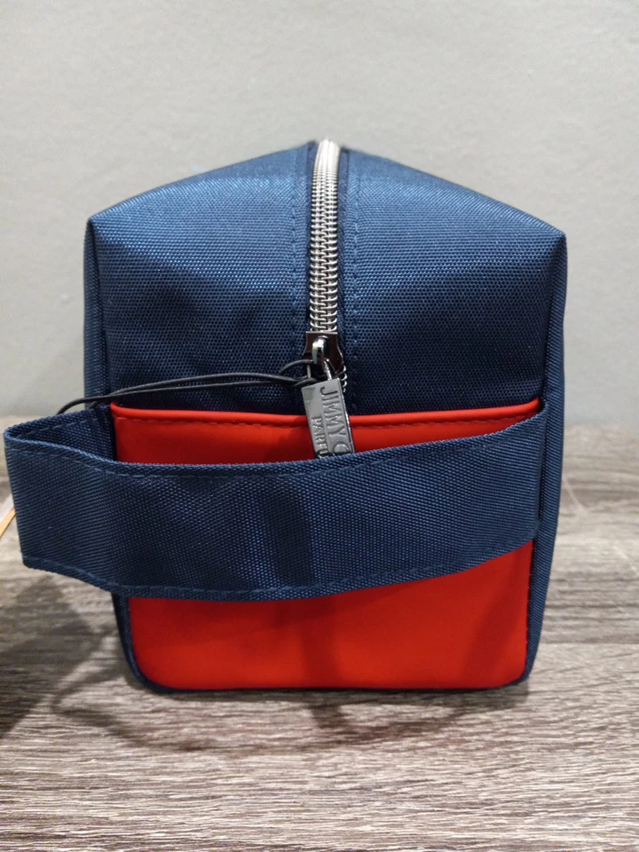 JIMMY CHOO BOLSA MASCULINA AZUL TAMANHO VIAGEM ELEGANTE BOLSA DE HIGIENE NOVA 9" X 5" X 4" - Imagem 3 de 4
