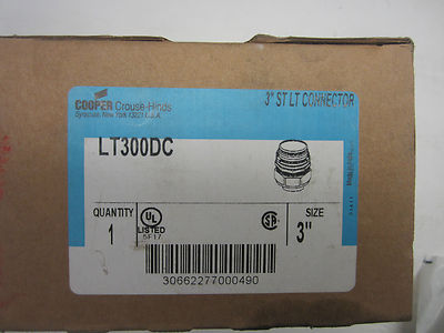 Neu Cooper Crouse-Hinds LT300DC 3 '' Anschluss
