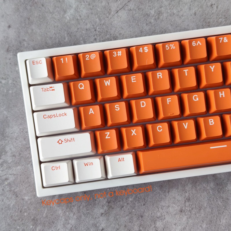 Dual Color PBT Keycaps Set Double Shot OEM For 61/87/104 MX Mechanical Keyboards