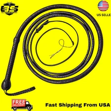 Kangaroo BULL WHIP 06 Feet long, 16 Plaits CUSTOM BULLWHIP Belly and Bolster