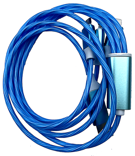 Universal LED Light-up Flashing Mini USB Charger Type-C Cable Cord Multi Micro - Picture 13 of 35