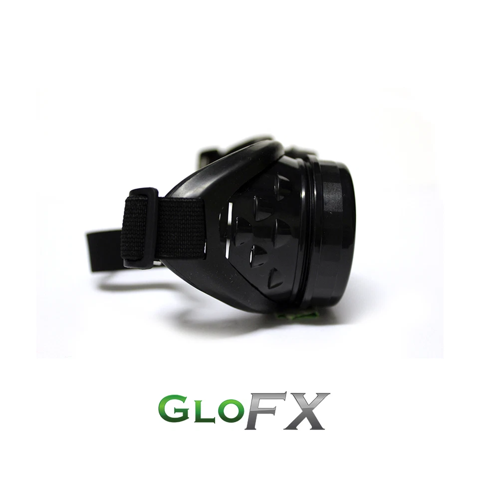 Disfraz Halloween GloFX Negro Difracción Acolchado Gafas Alta Calidad Recubierto Foto 3 de 4