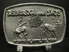 Nebraska Days North Platte Bronc Riding Belt Buckle 1986 Buffalo Bill Rodeo LtEd