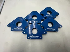 (QTY 5) Evolution Magnetic Welding Holder Welding Magnet Blue