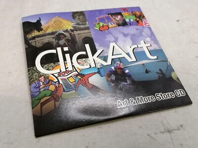 Vintage 1999 Broderbund ClickArt Art & More Store CD P/N: 178342-HDR