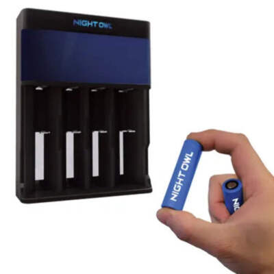 Intelligent Lithium Ion Battery Charger with 2 Rechargeable Lithium Ion Batterie