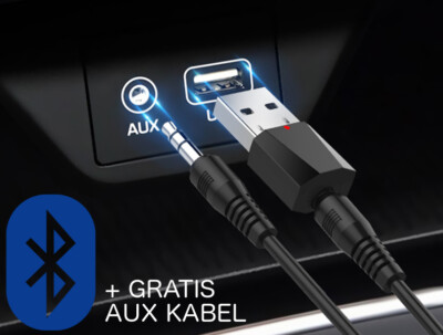 Mini Bluetooth Adapter Auto Wireless USB 3.5mm AUX Audio Musik Receiver Empfang