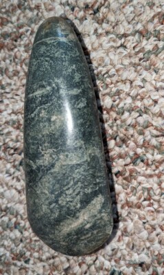 ASIAN ORIGINAL STONE TOOL RELIC CHISEL AXE CELT BLADE NATIVE WEAPON INDONESIA