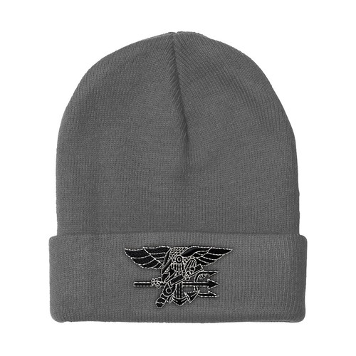 Beanies for Men Greyscale U.S.Navy Seal 