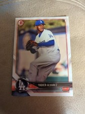 2018 Bowman Prospects Yadier Alvarez #BP22 ROOKIE CARD-Dodgers