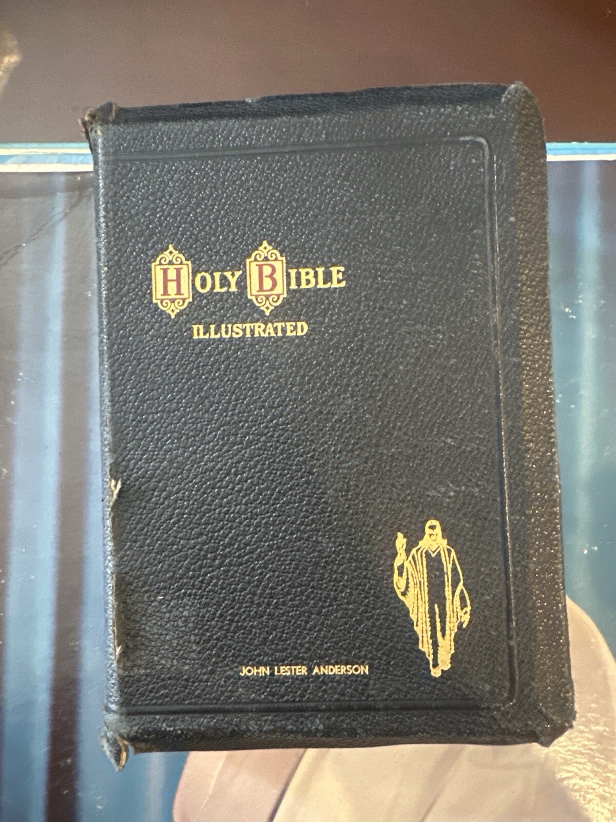 1947 Holy Bible Illustrated by John L. A.  King James World Publishing Rate Book