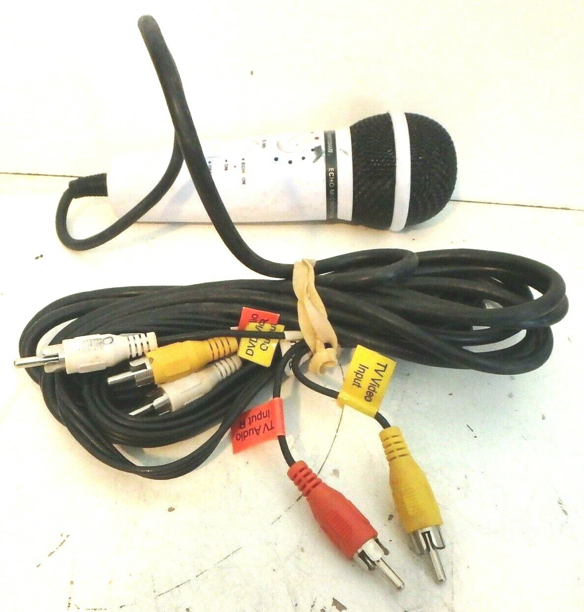 Emerson Echo Microphone MM205 Plug N Sing Karaoke Microphone White eBay