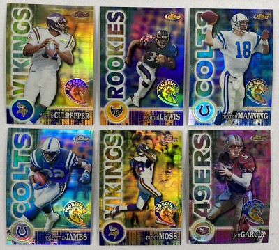 2000 2001 Topps Finest Pro Bowl Refractor Card Set Peyton