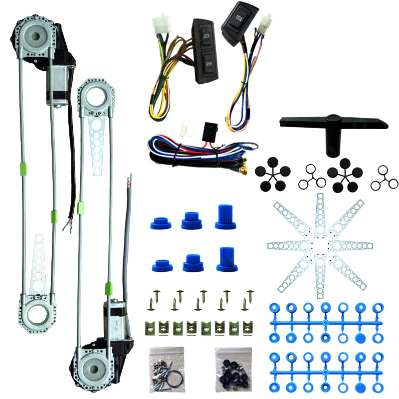 Universal Electric Power Window Lift Regulator Conversion Kit 2 Door