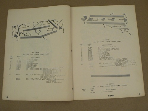 Oliver Tractors No 240 Wheel Disk Harrow Service Parts Book Catalog Manual VTG - Picture 2 of 2