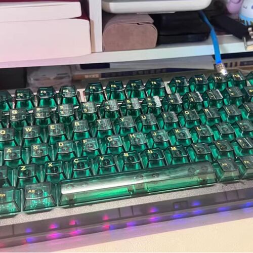 Transparent Green Keycaps Backlit Clear Crystal Keycap Shine Through Keycap 1... - Picture 7 of 7