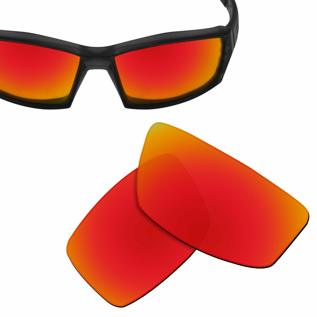 Polarized Replacement Lens for-OAKLEY Canteen 2006 Sunglasses Orange Red  UVA&UVB
