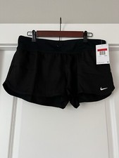 NIKE Women's Swim Board Shorts NESS8202-001 BLACK Size L Large NWT BRAND NEW