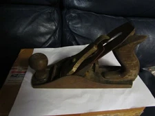 VINTAGE STANLEY BAILEY NO.4 WOOD HAND PLANE SMOOTH BOTTOM Non Corrugated 