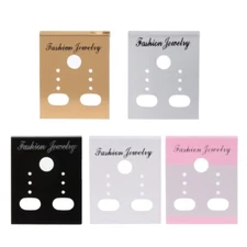 100Pcs Earring Display Cards Ear Hang Holder Jewelry Display