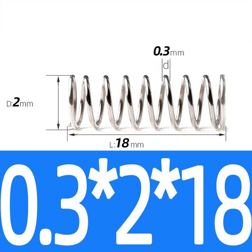 Compression Spring Steel 0.2 - 1mm Wire Dia 2mm - 12mm OD Small Pressure Springs - Picture 7 of 130