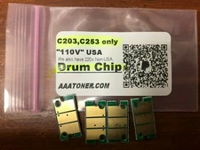 4 x Imaging Unit Drum Chip Refill for Konica Minolta Bizhub C203, C253 - ONLY !!