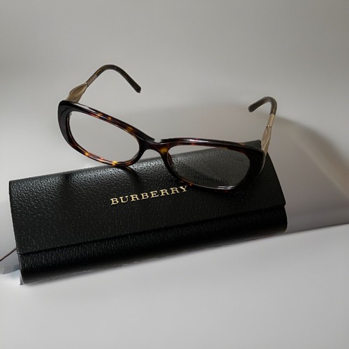 BURBERRY Brille B 2203 3002 54-17 Braun Schildpatt & Gold Gestell Demogläser