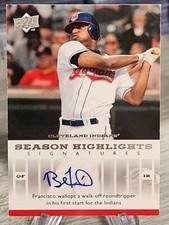 Ben Francisco 2008 Upper Deck Season Highlights Signatures Autograph #SHS-BF