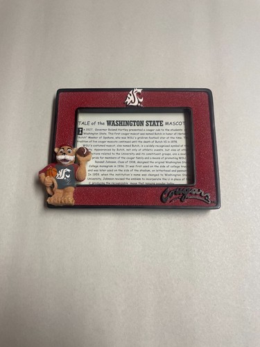 Washington State Cougers Tale Of The Mascotte cornice in ceramica 7" x 5,5" - Foto 2 di 4