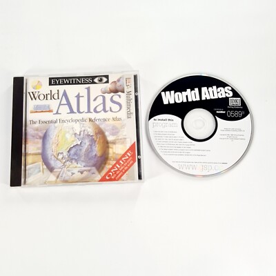Eyewitness World Atlas CD-ROM Multimedia 1995 Essential Encyclopedic ...