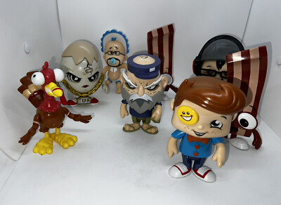Fgteev Mixed Lot x8 Toys Figures Duddy Bacon Meggz Gurkey Turkey Jenkins Funnel