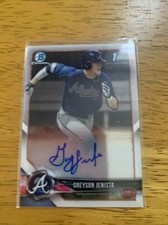2018 Bowman Chrome Draft Auto Greyson Jenista