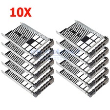 10 3.5" Drive Tray Caddy For Dell T710 T330 G302D X968D T620 T430 MD3400 1400