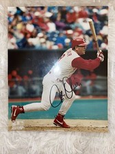 Joe Oliver 1990 Cincinnati Reds World Series Champion Autographed 8x10 Photo