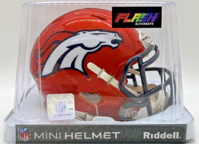NFL DENVER BRONCOS FLASH RIDDELL MINI GESCHWINDIGKEITSHELM