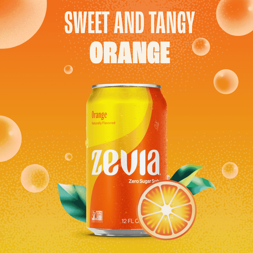 Zevia Zero Sugar,8 Pack Cans,0 Calorie Variety Soda,12 fl oz,Caffeine Added - Picture 4 of 10