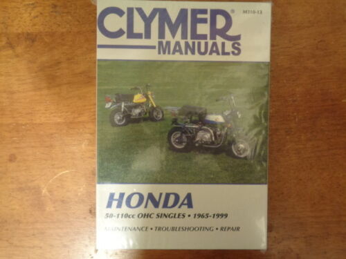 Clymer Honda 50-110cc OHC Singles 1965-1999 Maint-trouble-Repair Manual M310-13