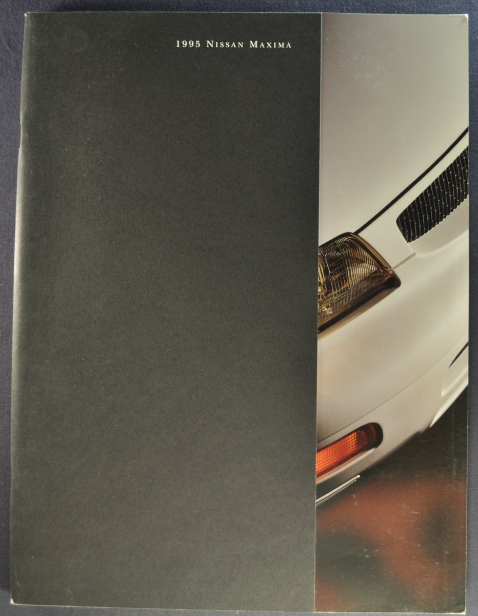 1995 Nissan Maxima Large Catalog Brochure GXE SE GLE Sedan