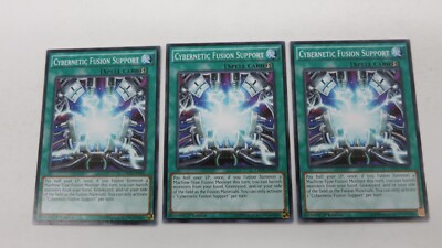 3x CYBERNETIC FUSION SUPPORT CROS-EN092 1ST EDITION COMMON YUGIOH NM  UNPLAYED | eBay