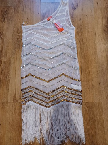 One Sholuder Sequin Fringed Beach Cover 