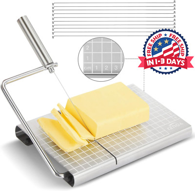 Cortadora de Queso de Acero Inoxidable con 10 Cables de Repuesto Fácil Uso Cutte