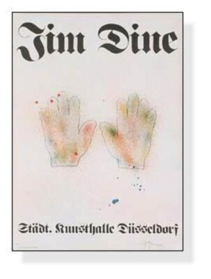 Colorful Hands 1971年 直筆サイン入り/ジム ダイン/ポスター Jim Dine - Colorful Hands 1971 Original Lithograph Print Signed