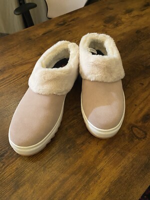 Blondo Waterproof Pink Suede Slip on Sneaker Size 8