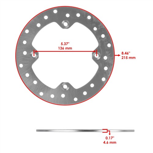 Front/Rear Brake Disc & Caliper Kit for CanAm Outlander MAX 570 4x4 2017-2022 - Picture 2 of 7
