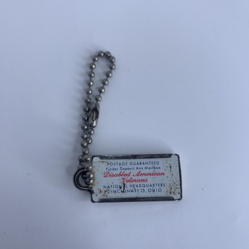 DAV 1959 PENNSYLVANIA keychain license plate tag Disabled American Veterans - 第 2/2 張圖片