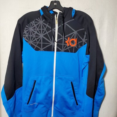 Nike KD Kevin Durant Sweatshirt Jacket Hoodie Men's Small Blue